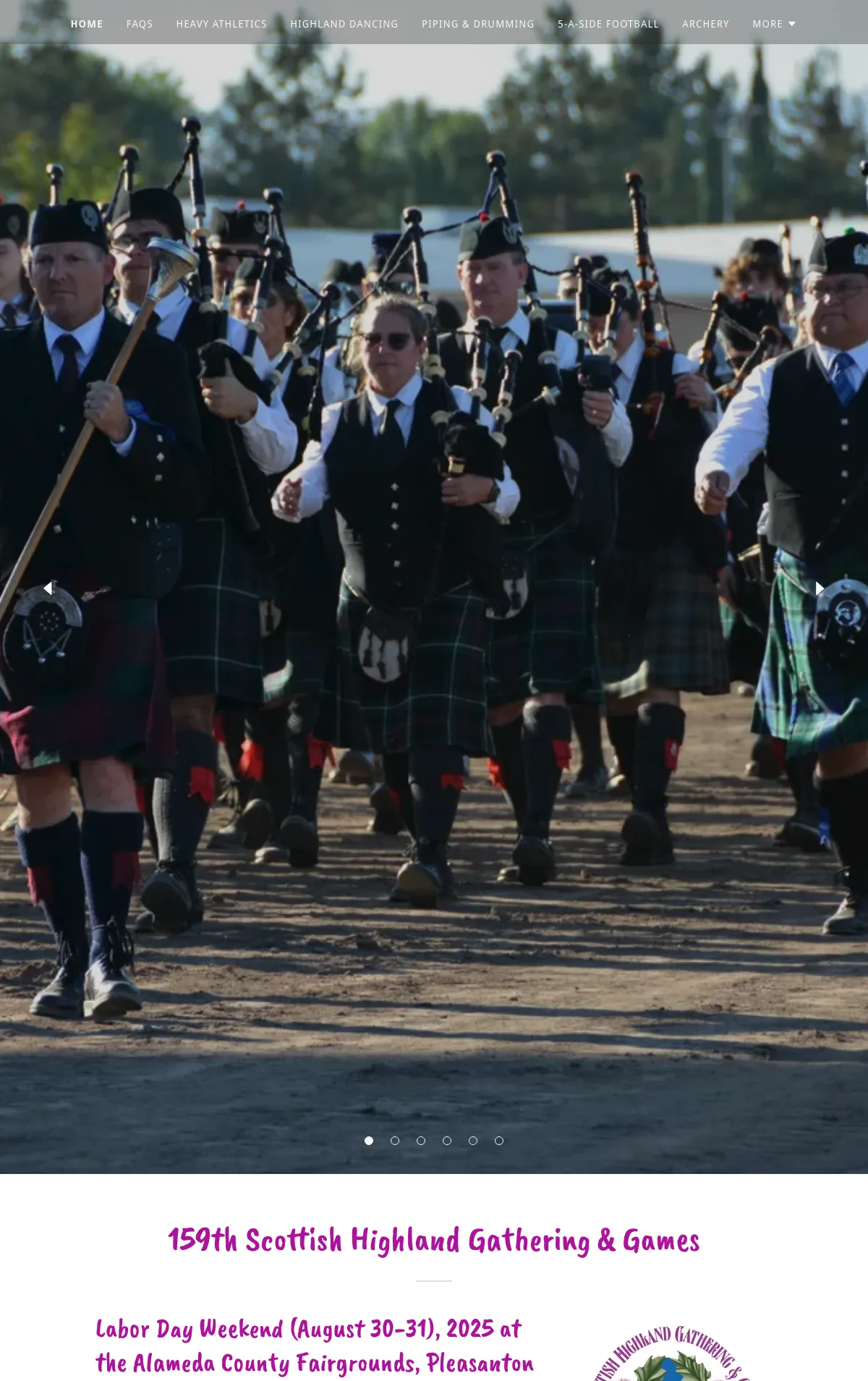 159th Scottish Highland Gathering & Games