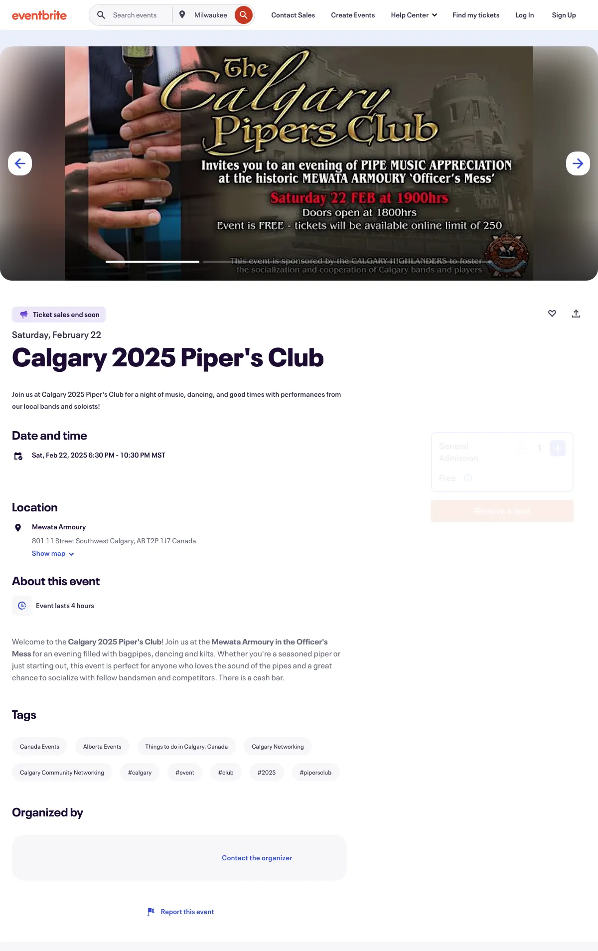 Calgary 2025 Piper's Club