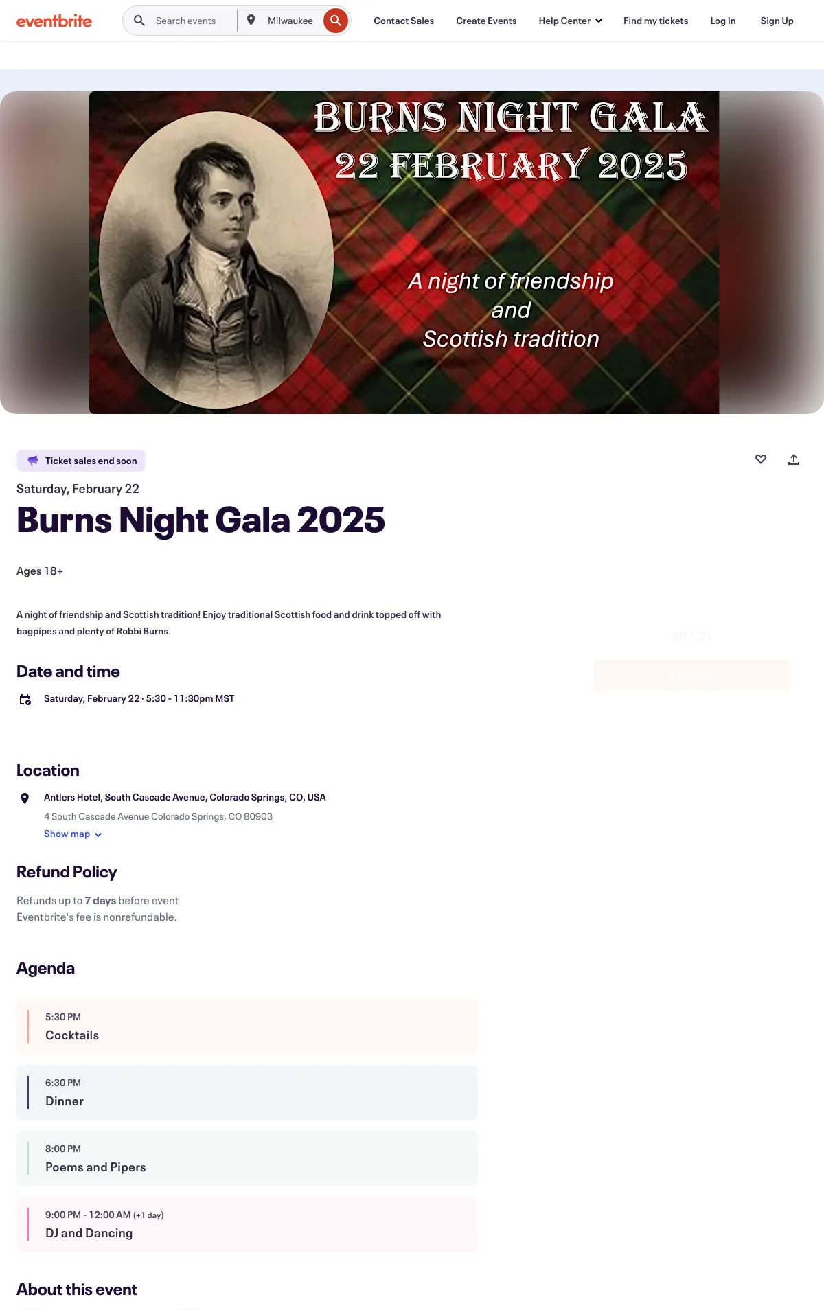 Burns Night Gala 2025