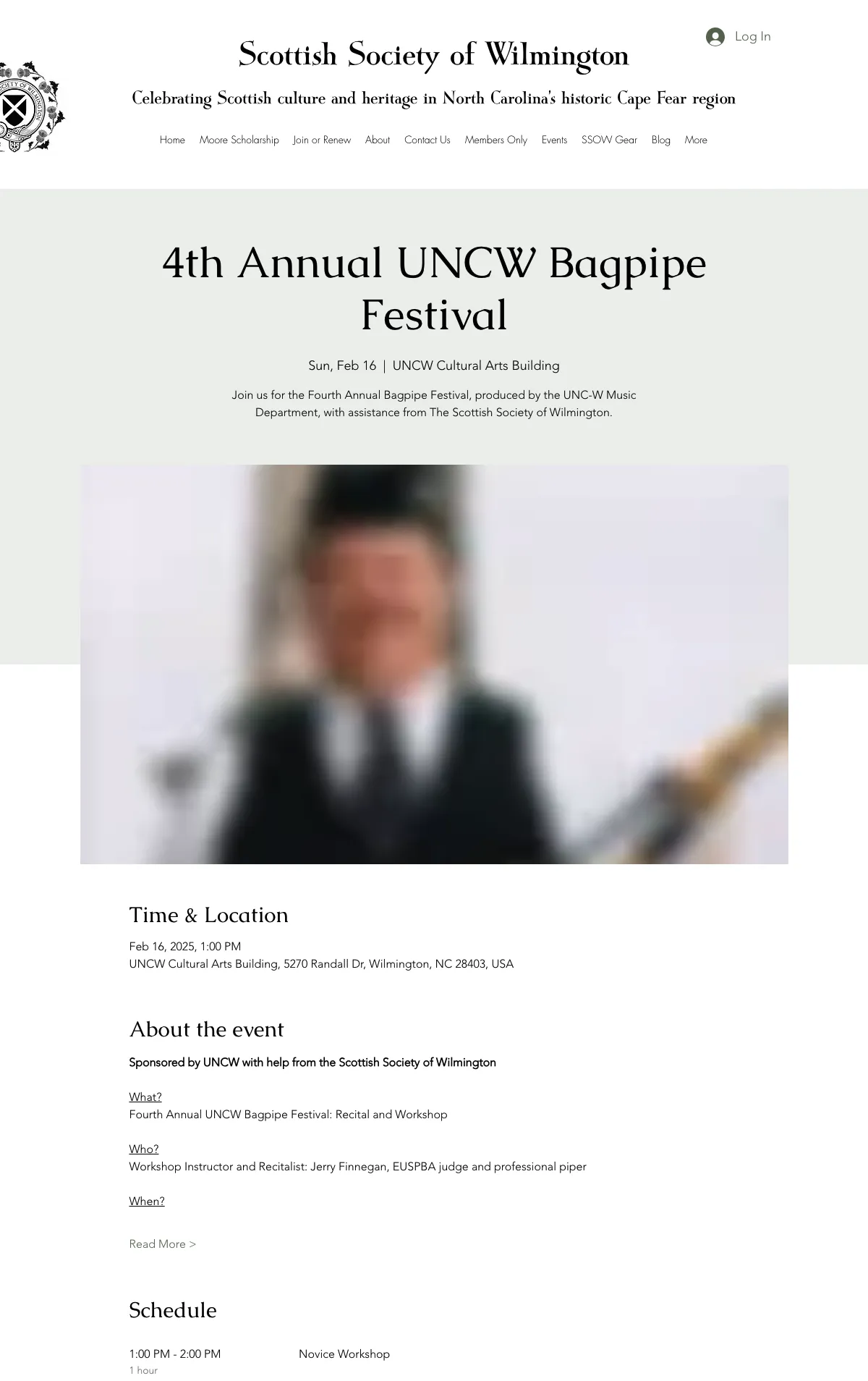 4th Annual UNCW Bagpipe Festival