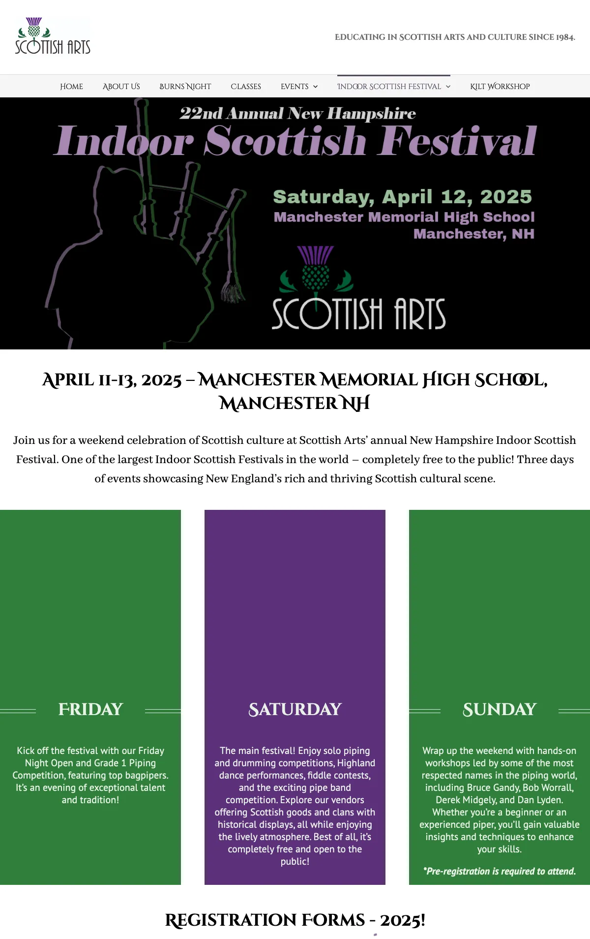 New Hampshire Indoor Scottish Festival